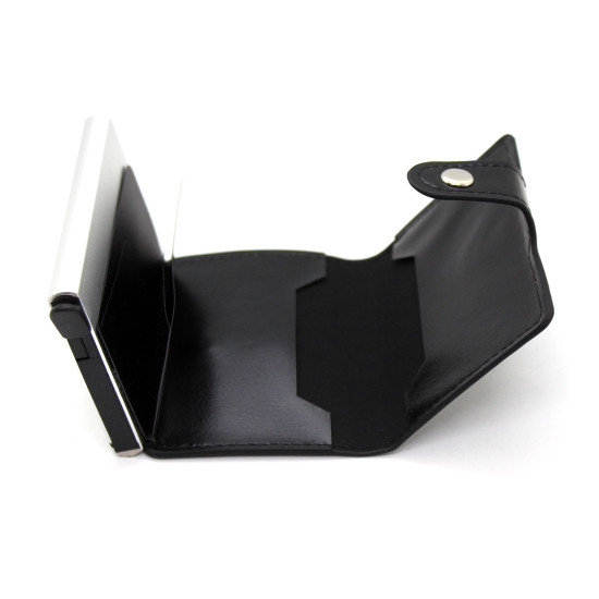 Portafoglio Minimalista Con Blocco RFID In Pelle Sottile Porta Carte Pop-up - Foto 10